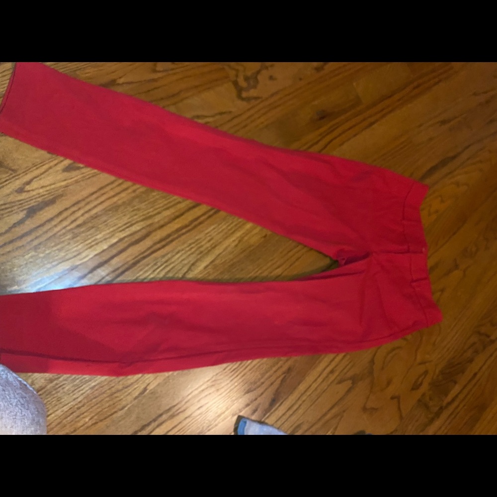 old navy red slacks